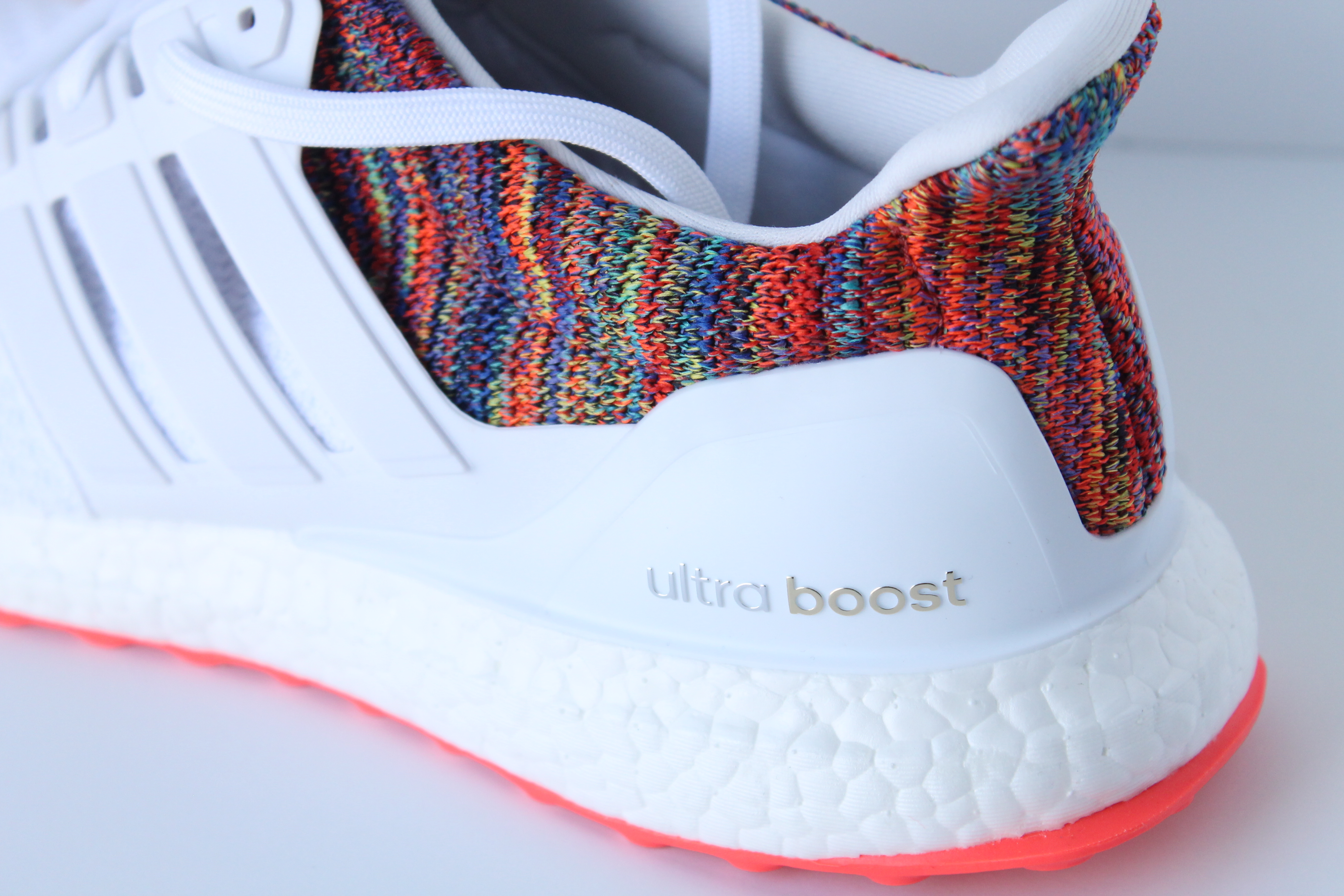 adidas white rainbow ultra boost