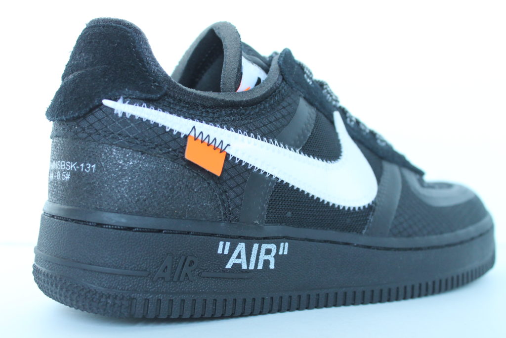 off white black air force 1s
