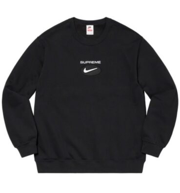 supreme nike jewel crewneck black