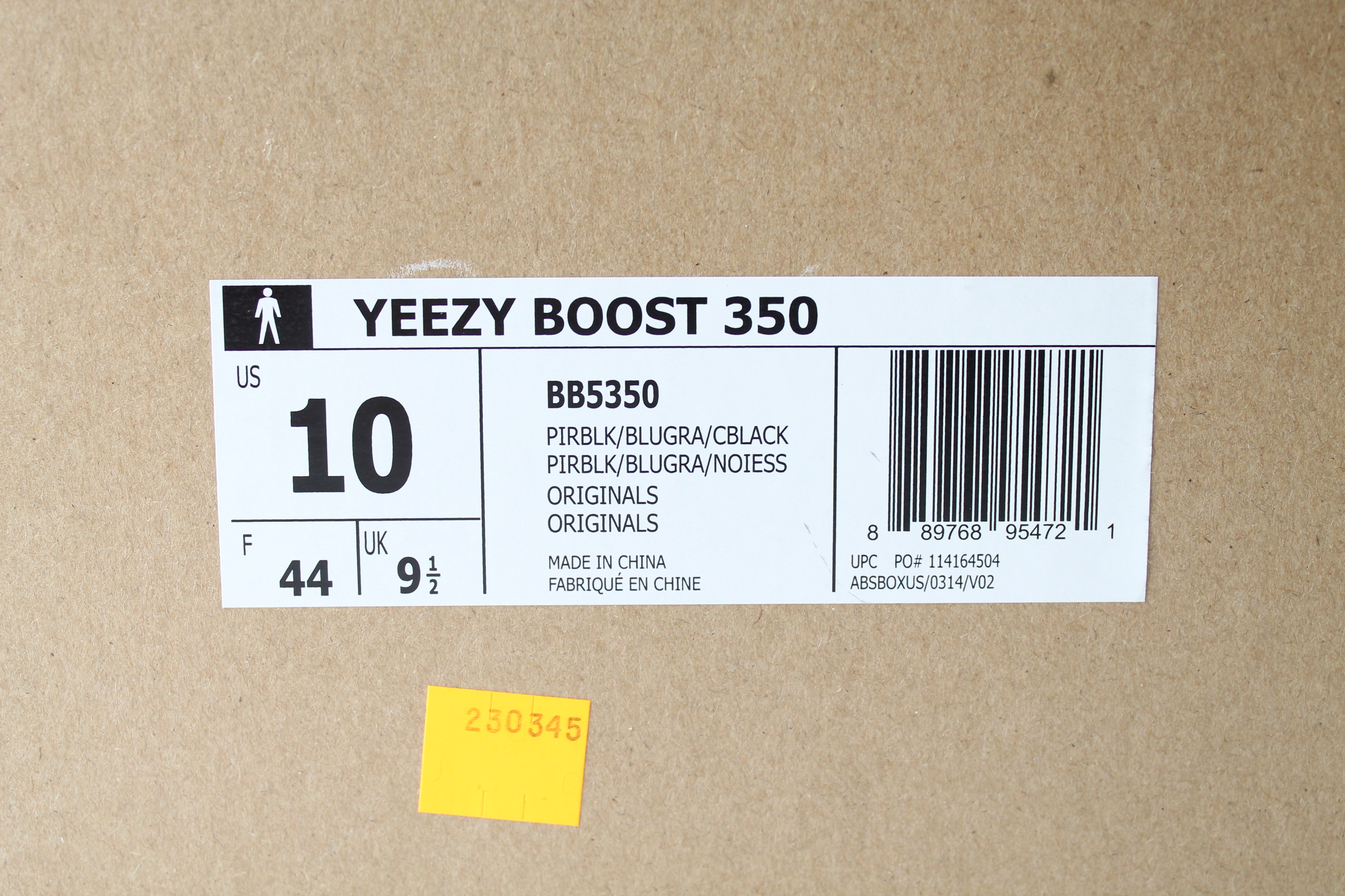 yeezy boost 350 black box