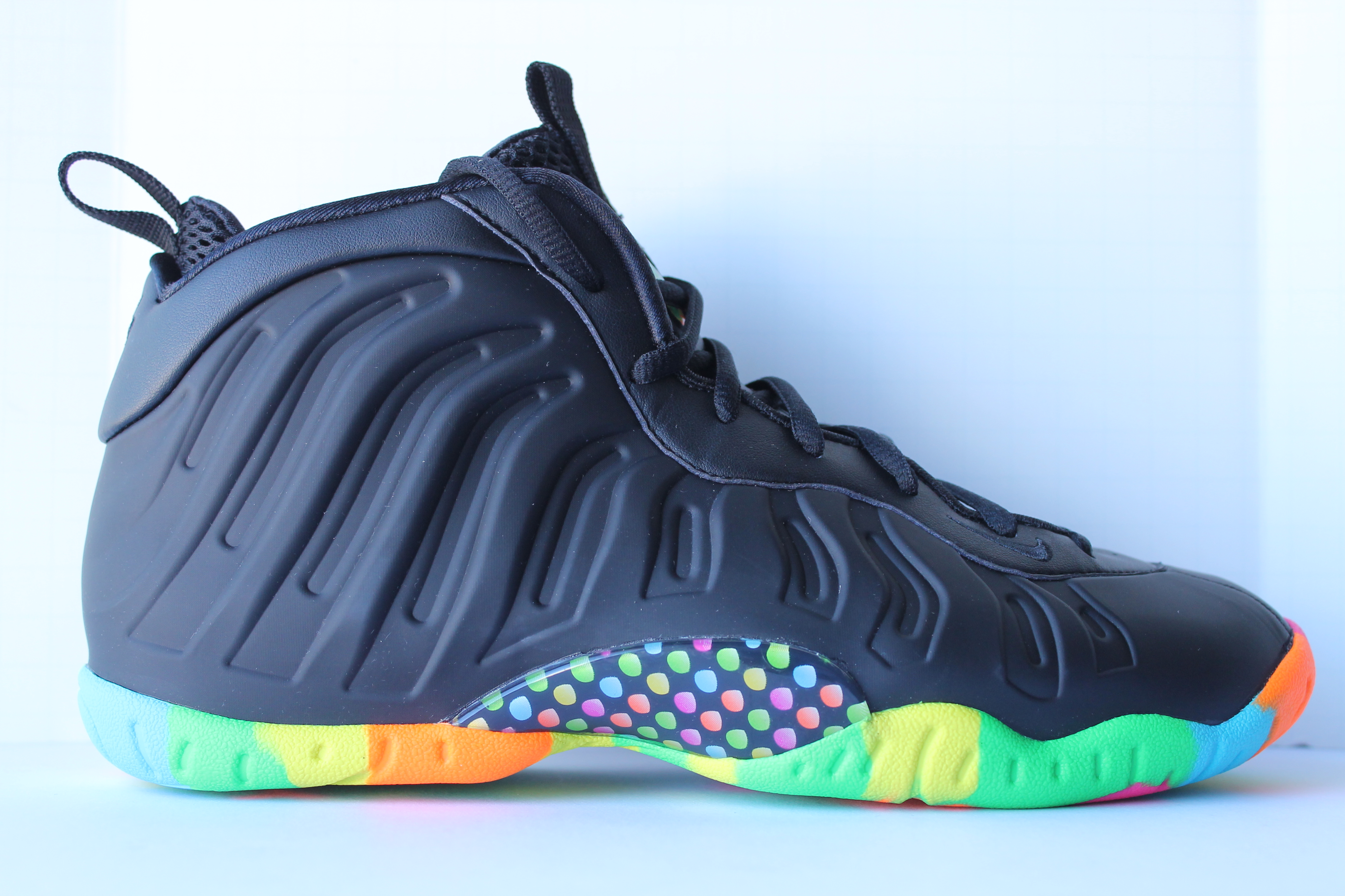 Nike Little Posite One QS(GS) - Black "Fruity Pebble Foams"