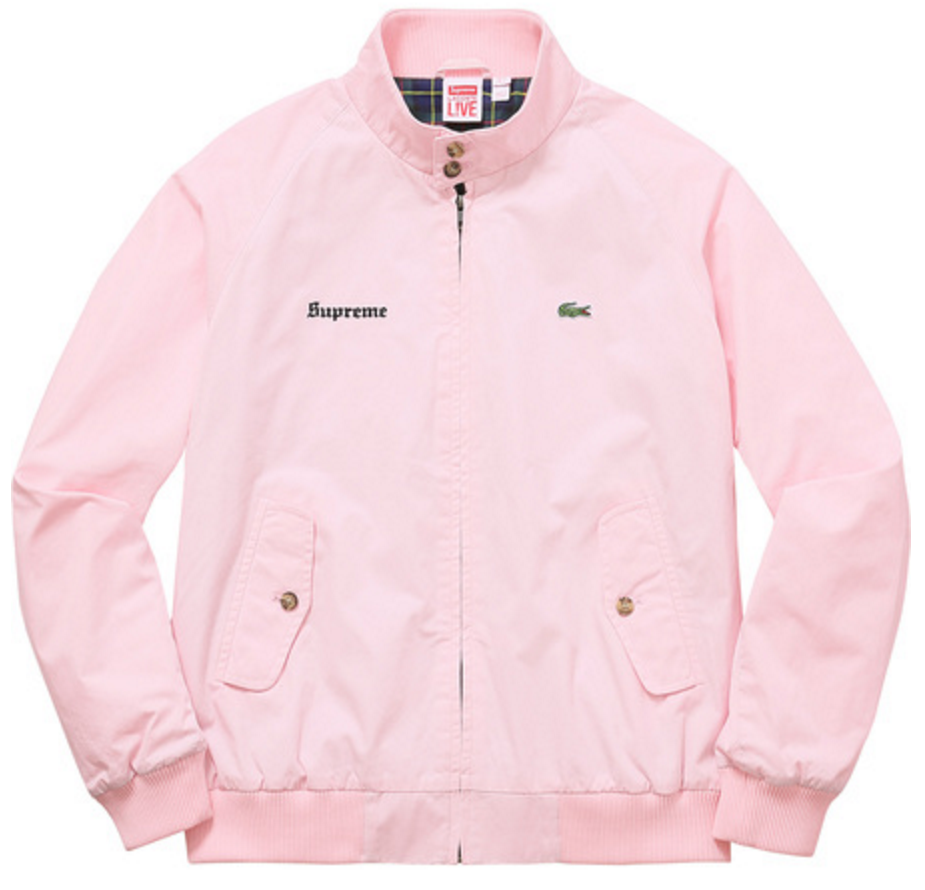 supreme lacoste harrington jacket