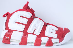 Nike Supreme Air More Uptempo - Red