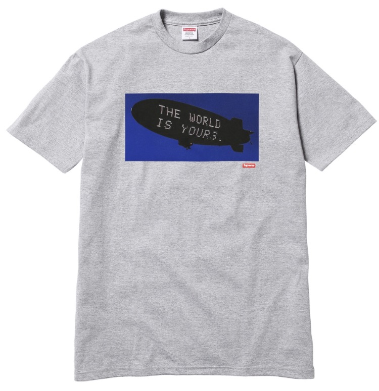 Supreme Scarface Blimp Tee - Heather Grey