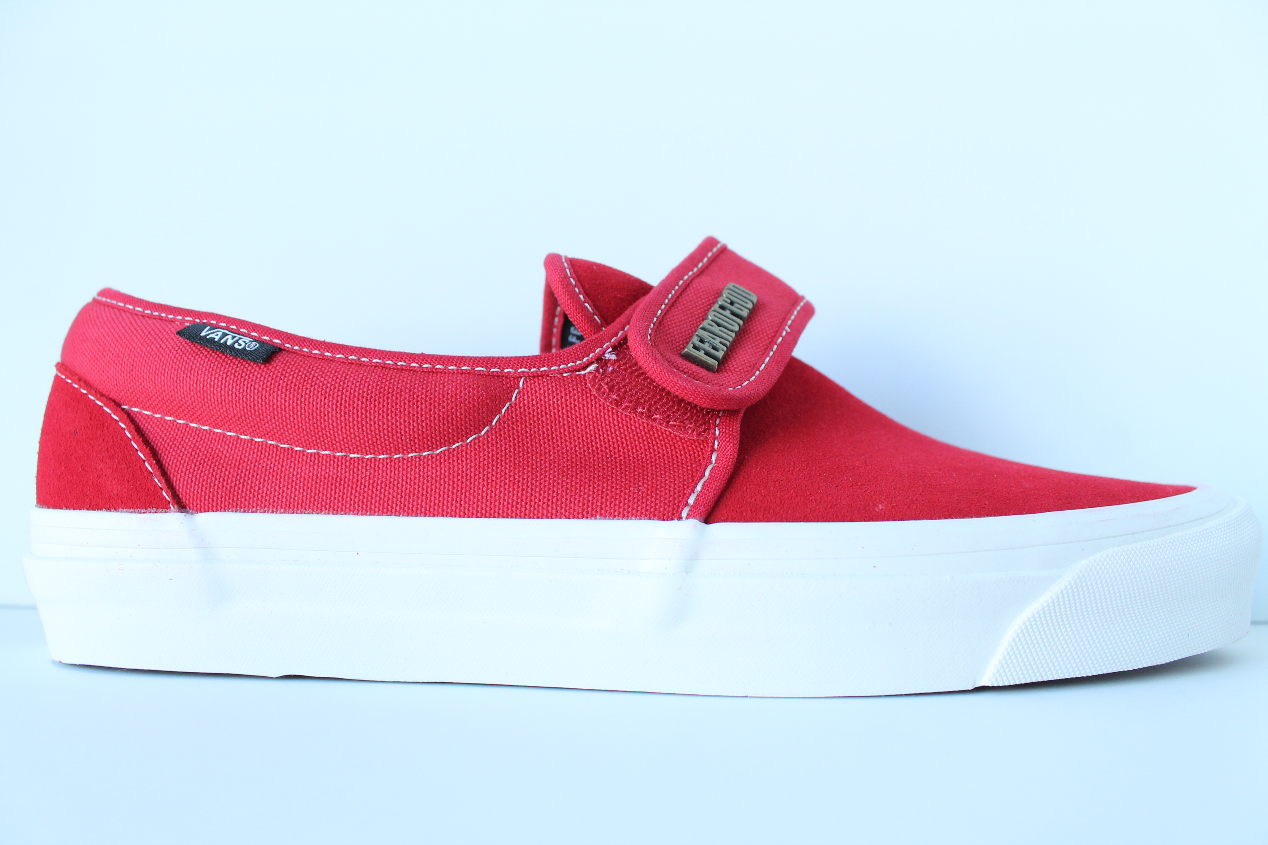 Fear of God Vans Slip-On 47 DX 'Collection 2 Red' - Red / Suede