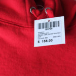 Supreme Corner Label Hooded Sweatshirt - RED