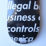 Supreme illegal business controls America Skate Deck - Black