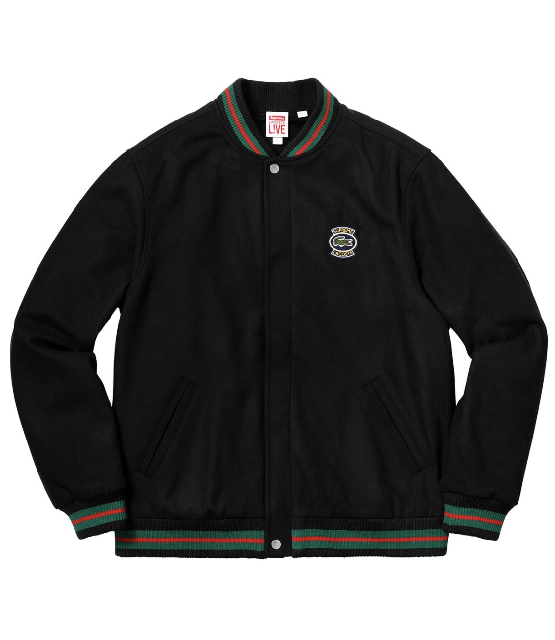 Supreme®️/LACOSTE Wool Varsity Jacket