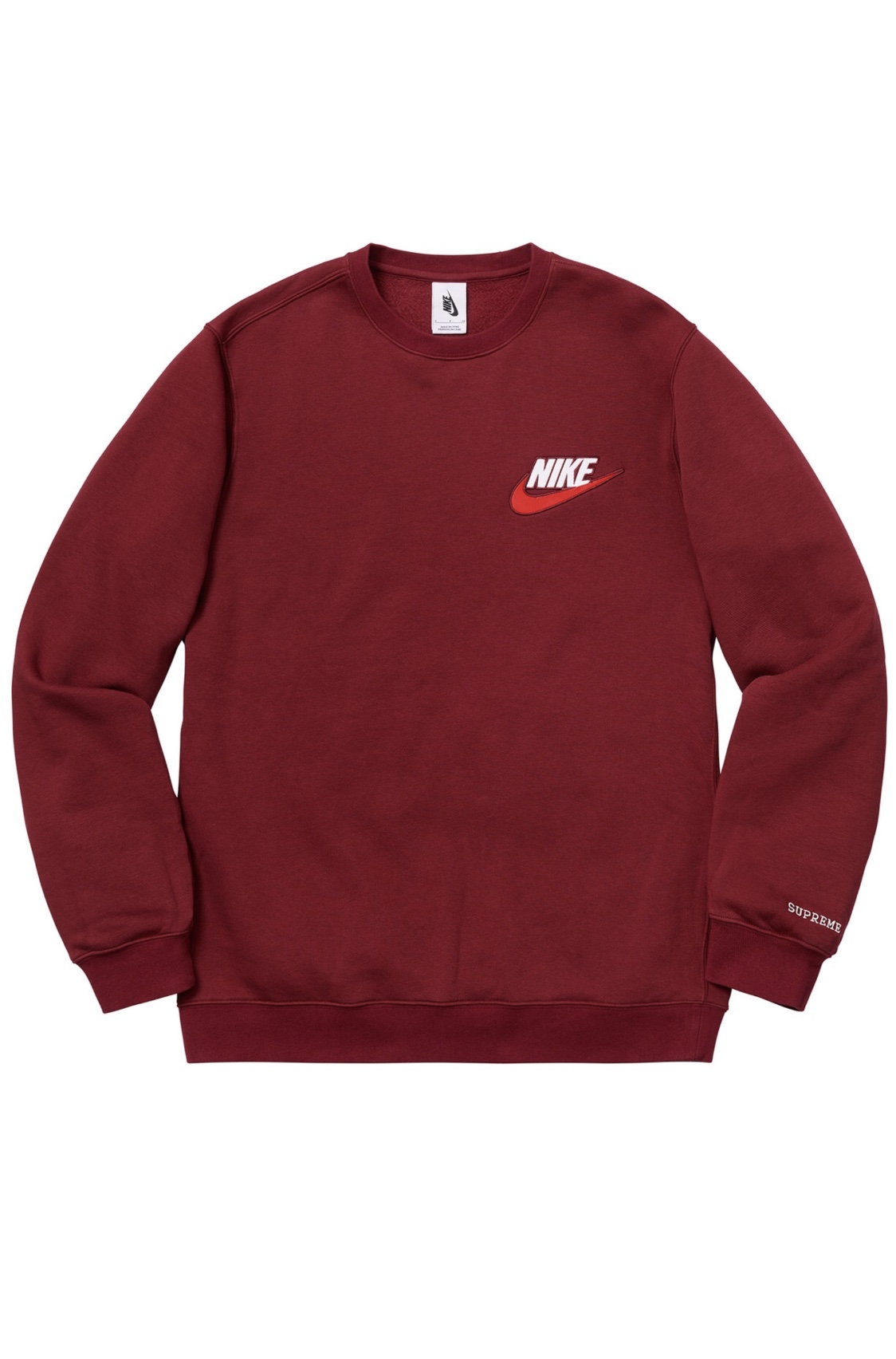 Supreme Nike Crewneck - Burgundy