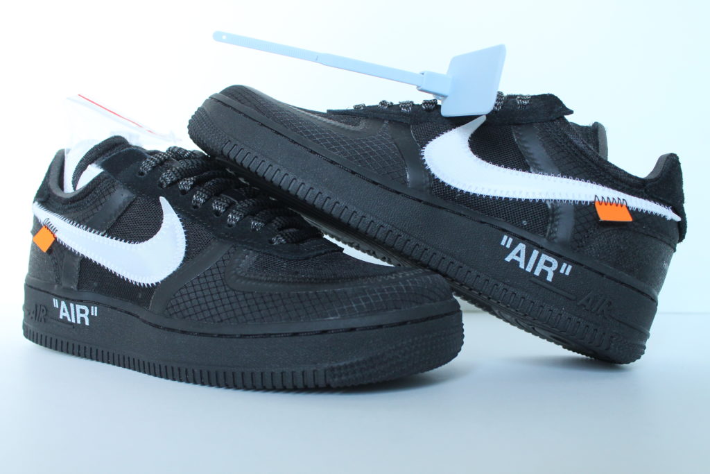 nike air force one x off white black