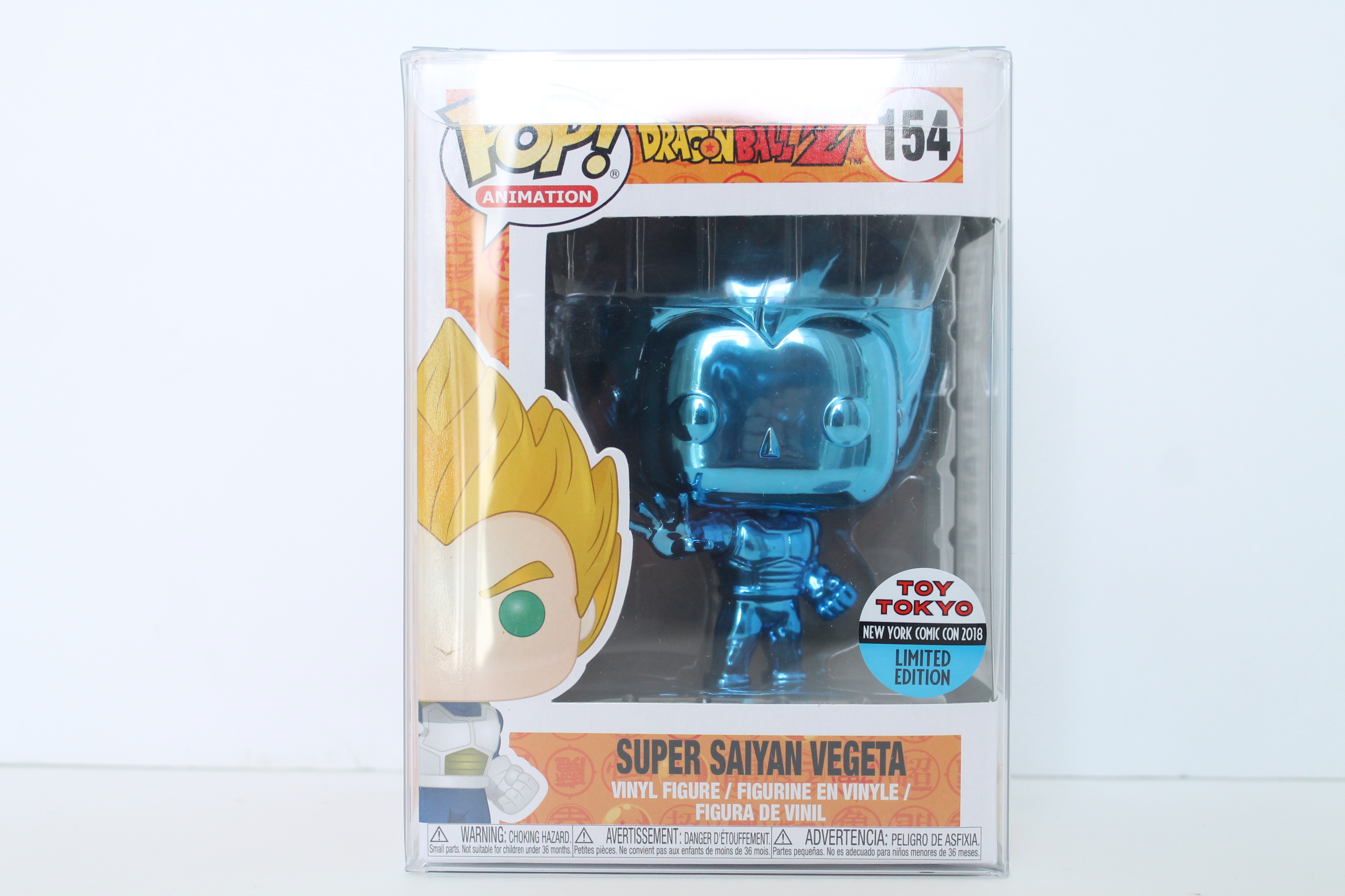 Funko POP! Animation Dragon Ball Z Super Saiyan Vegeta Toy Tokyo Exclsuive NYCC