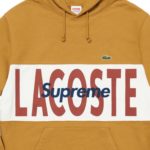 Supreme®/LACOSTE Logo Panel Hooded Sweatshirt - Gold - Image 2