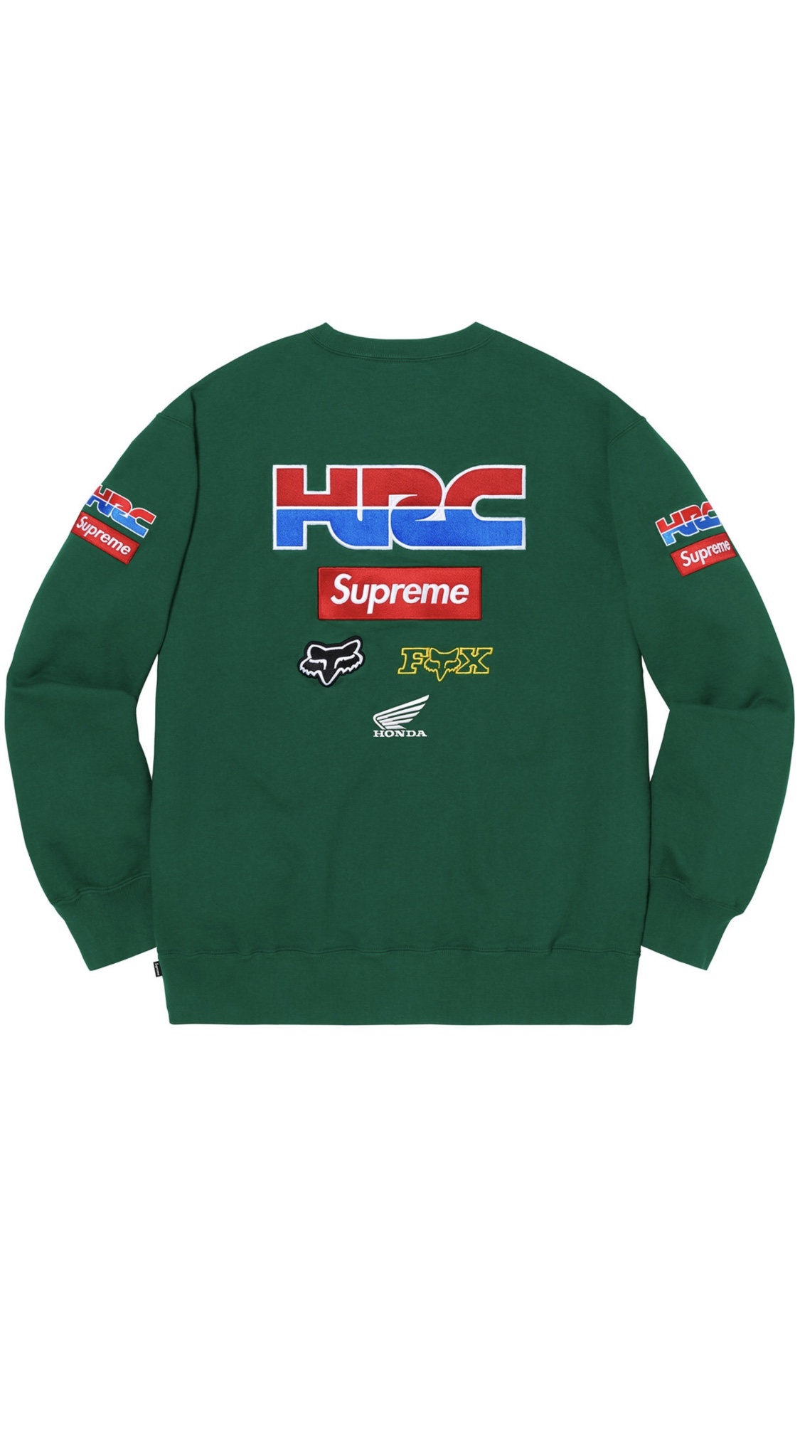 Supreme®/Honda®/Fox® Racing Crewneck – Green - AuthentKicks