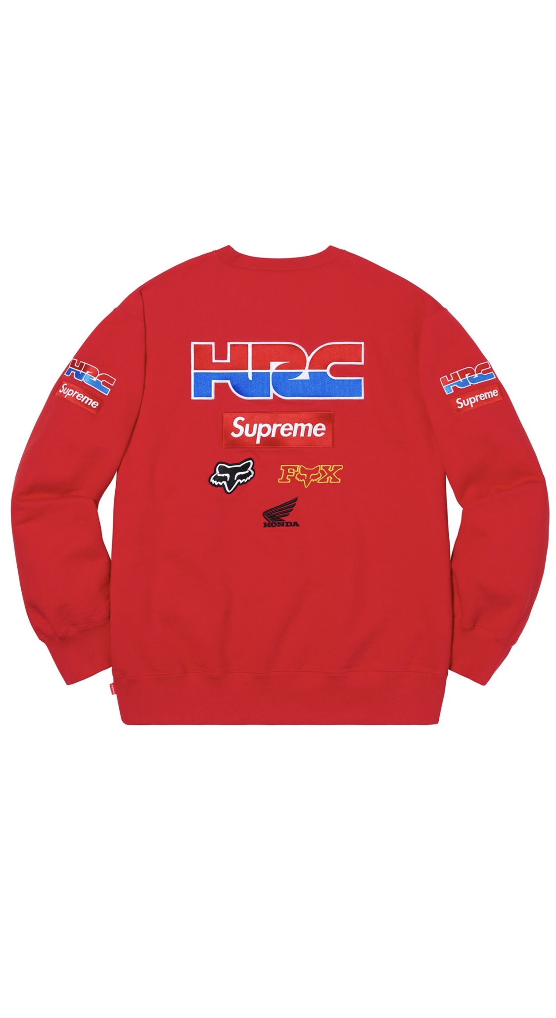 Supreme®/Honda®/Fox® Racing Crewneck - Red
