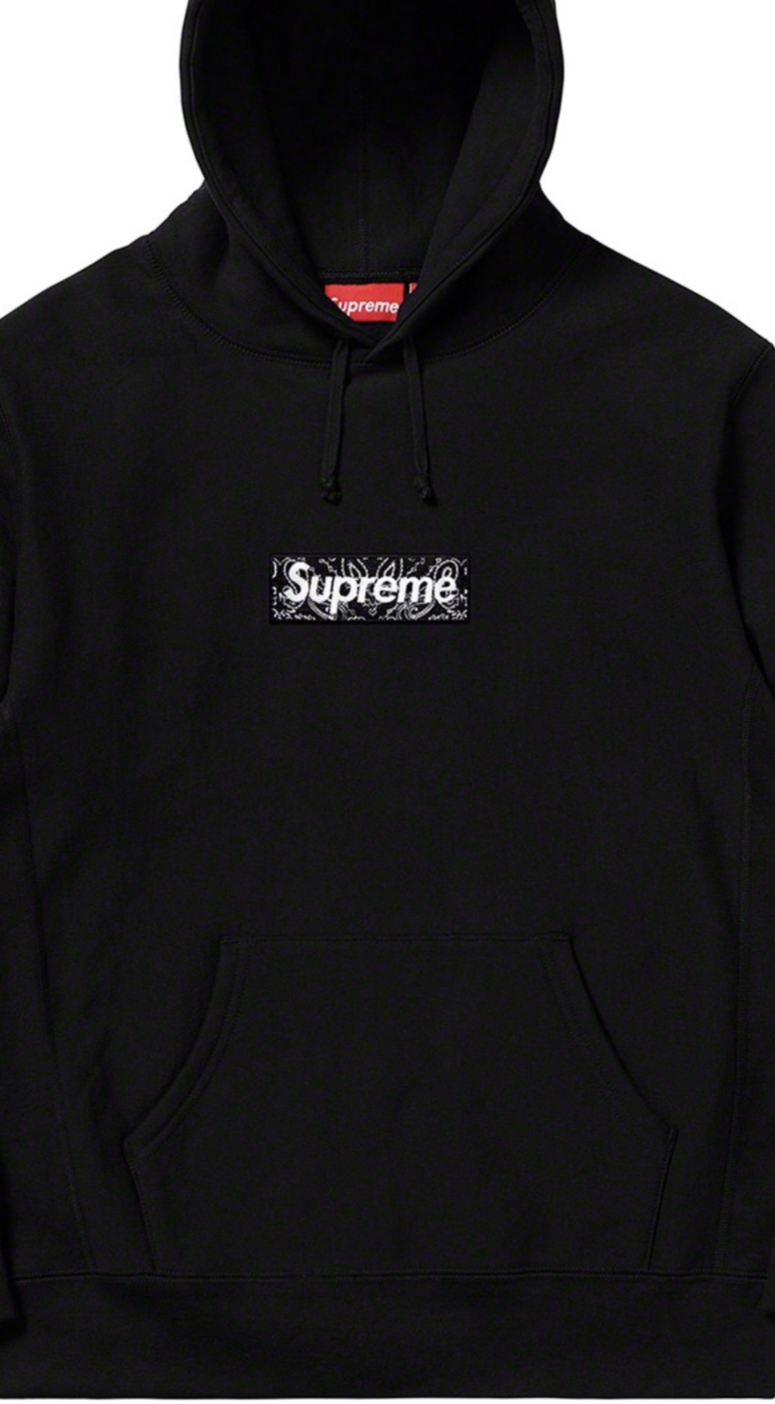 Supreme Bandana Box Logo Hooded Sweatshirt – Black