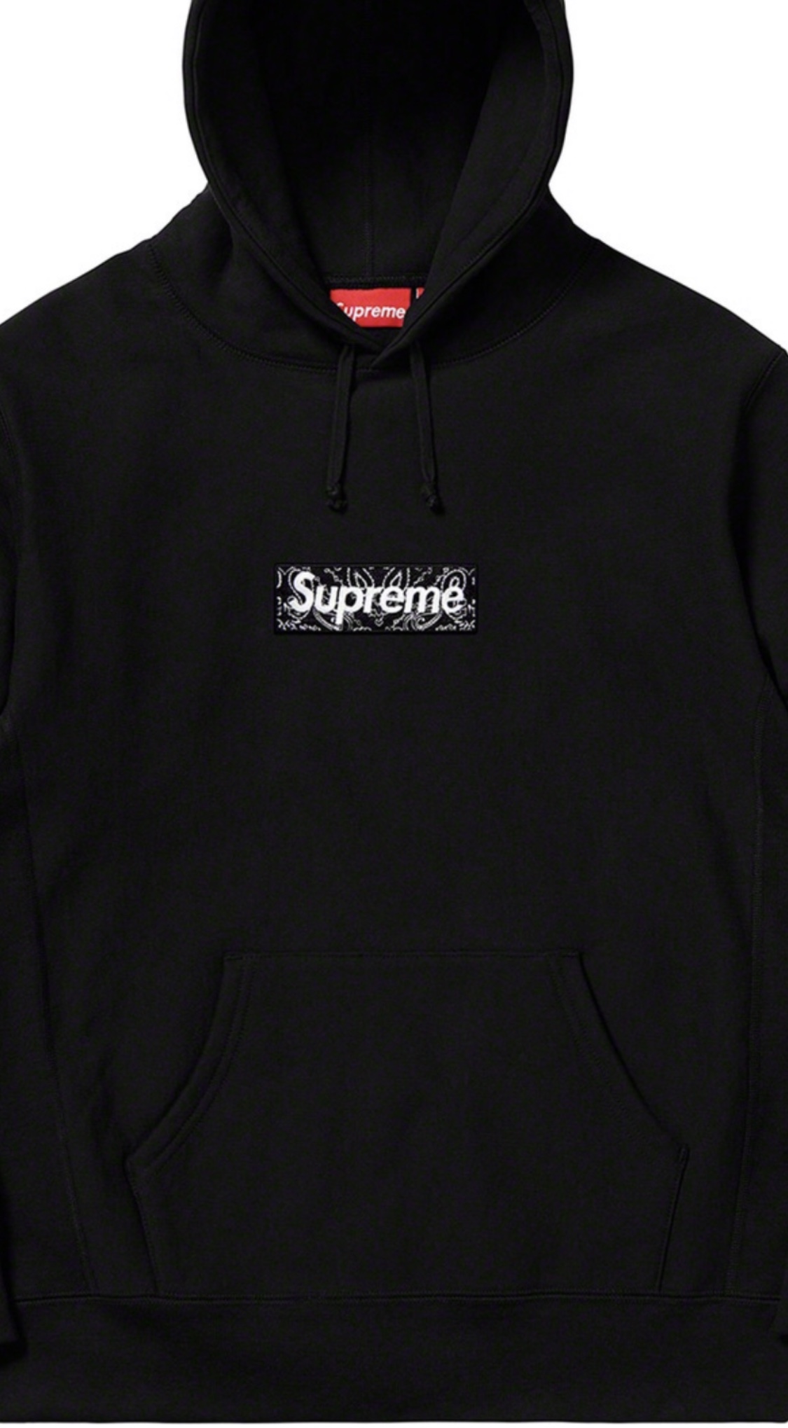 Supreme Bandana Box Logo Hooded Sweatshirt – Black - AuthentKicks