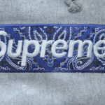 Supreme Bandana Box Logo Hooded Sweatshirt - Grey