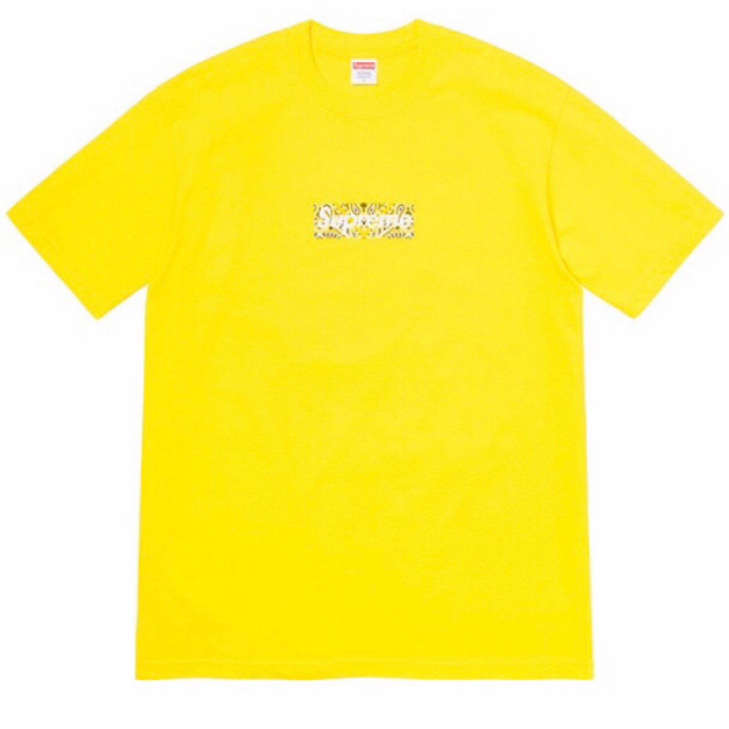 Supreme Bandana Box Logo Tee - Yellow