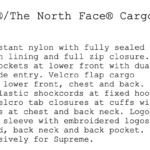 Supreme®/The North Face® Cargo Jacket - Black