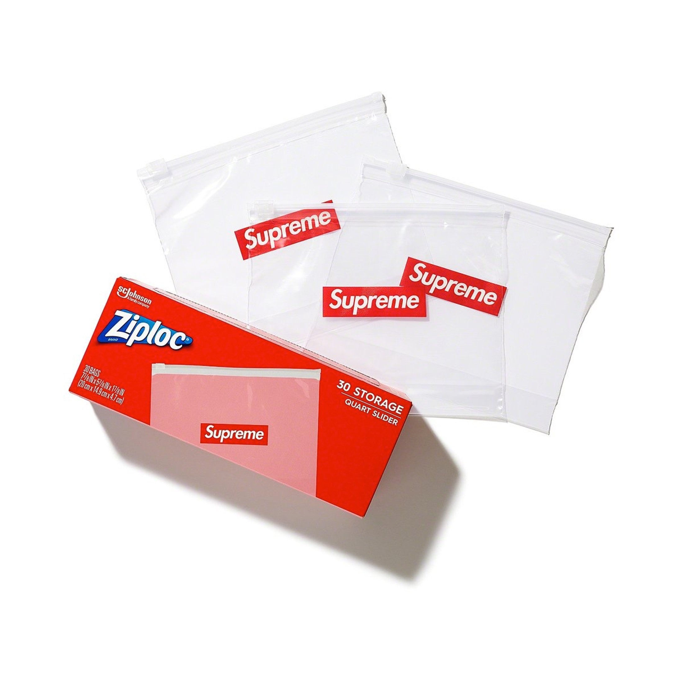 Supreme®/Ziploc® Bags (Box of 30) - Clear