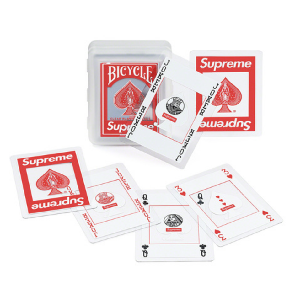 Supreme®/Bicycle® Clear Playing Cards - Red