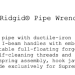 Supreme®/Ridgid® Pipe Wrench - Red