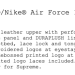 Supreme®/Nike® Air Force 1 Low - Black