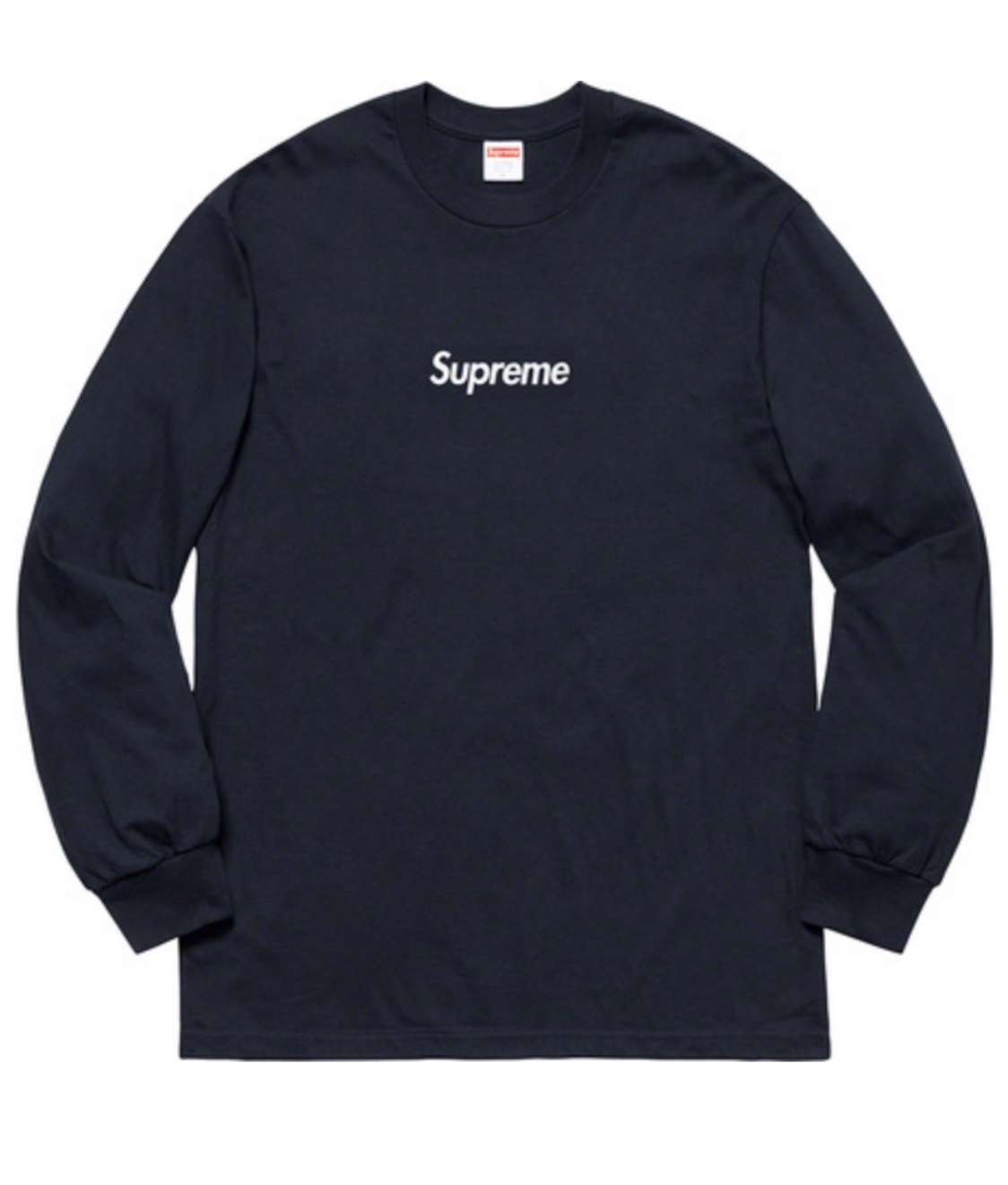 Supreme Box Logo L/S Tee Navy - AuthentKicks