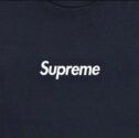 Supreme Box Logo L/S Tee - Navy