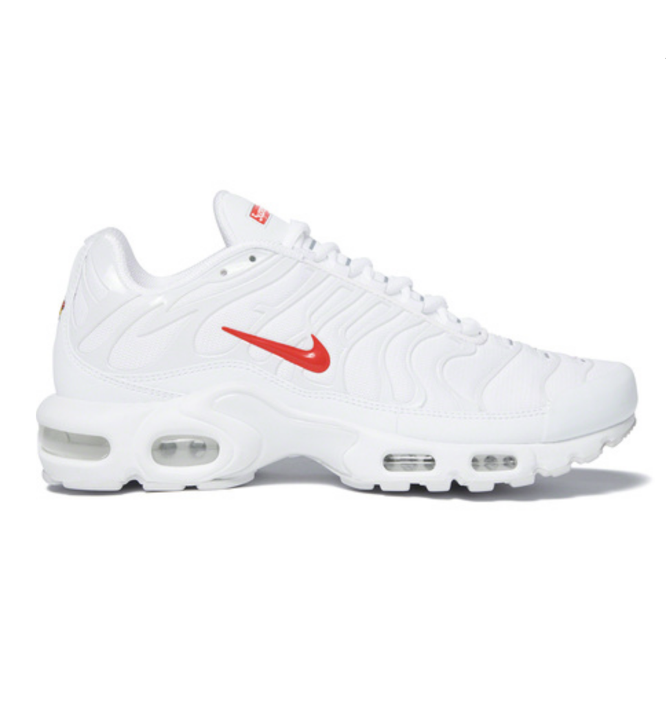 supreme x air max plus white