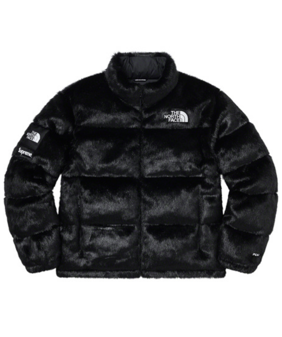 Supreme®/The North Face® Faux Fur Nuptse Jacket - Black