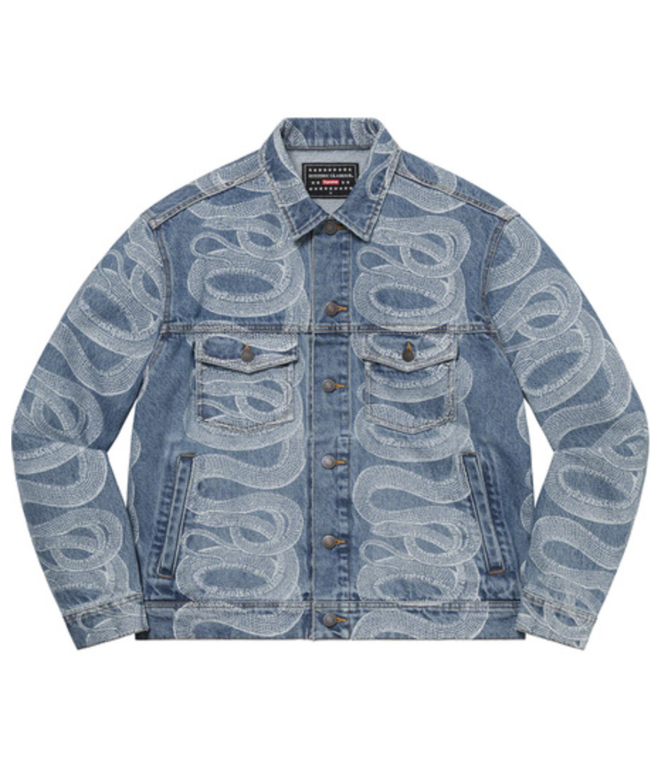 Supreme®/HYSTERIC GLAMOUR Snake Denim Trucker Jacket - Blue