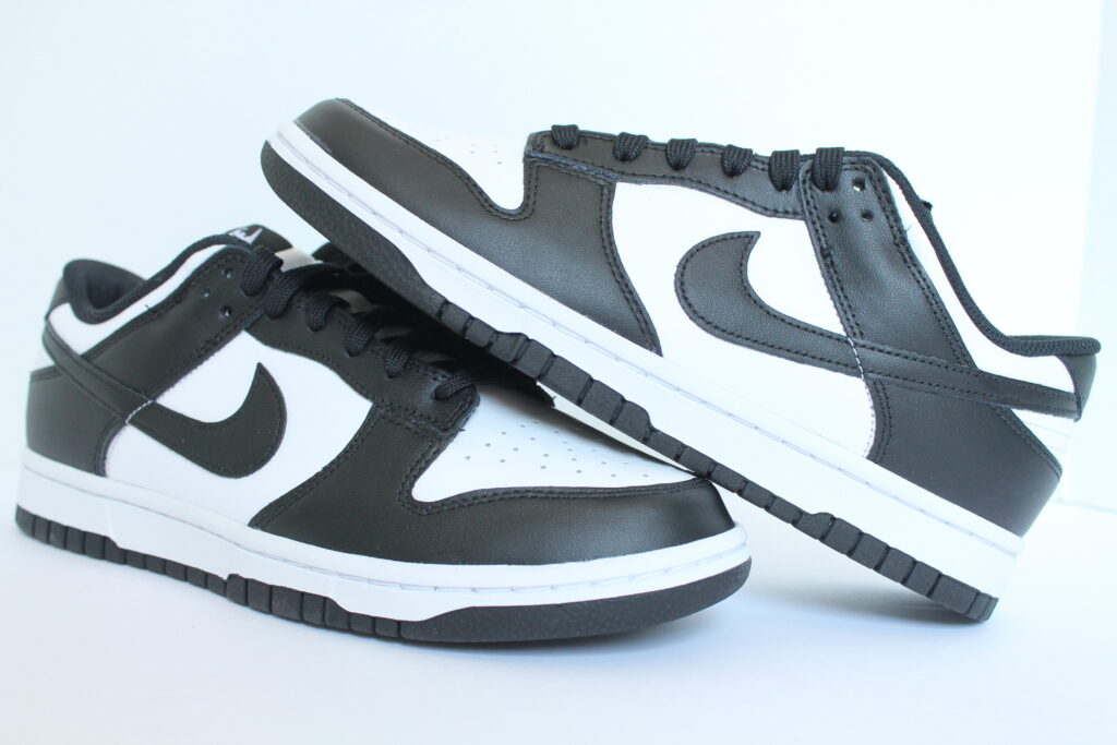 half black half white dunks