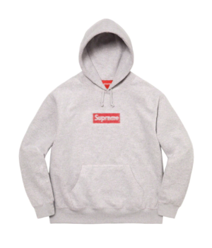 Supreme Inside Out Box Logo Hooded Sweatshirt - Heather Grey