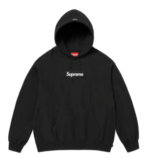 Supreme Box Logo Hooded Sweatshirt - Black