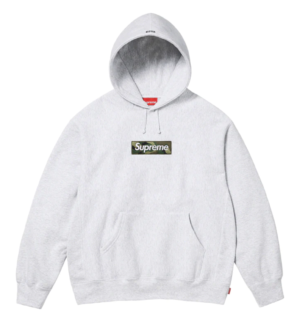 Supreme Box Logo Hooded Sweatshirt Ash Grey